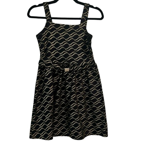 Girl's blush by US Angels Black with Gold and Rhinestone‎ Accents Size 14 - Picture 1 of 3